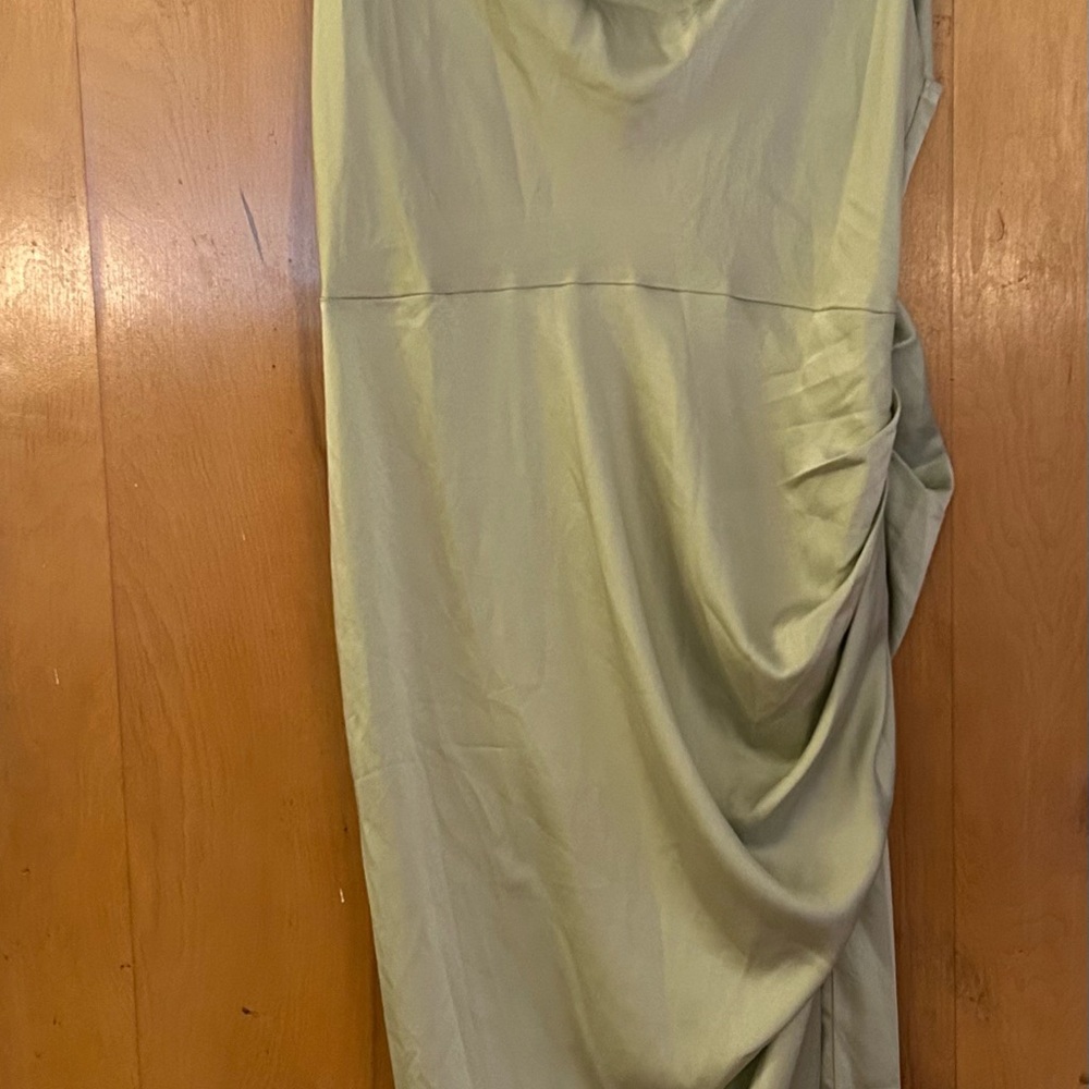 SHEIN Olive Green Midi Dress